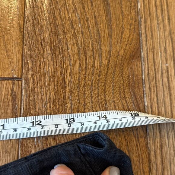 Talbots Vintsge pure Irish linen black cropped pant size 8 - Picture 8 of 11